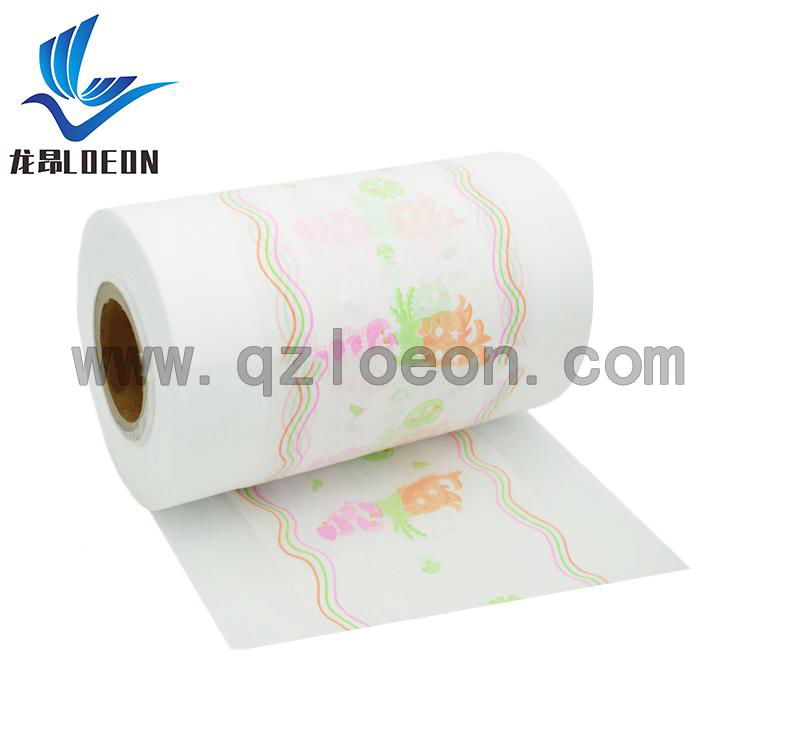 Full laminated breathable printing PE film raw material for baby diaper 3