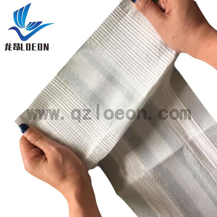 Stretchy side ear nonwoven fabric roll raw material for baby diaper 4