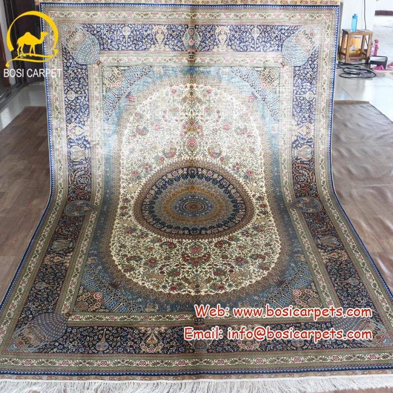 Hand Knotted Persian Rug Hand Made In Stock 2