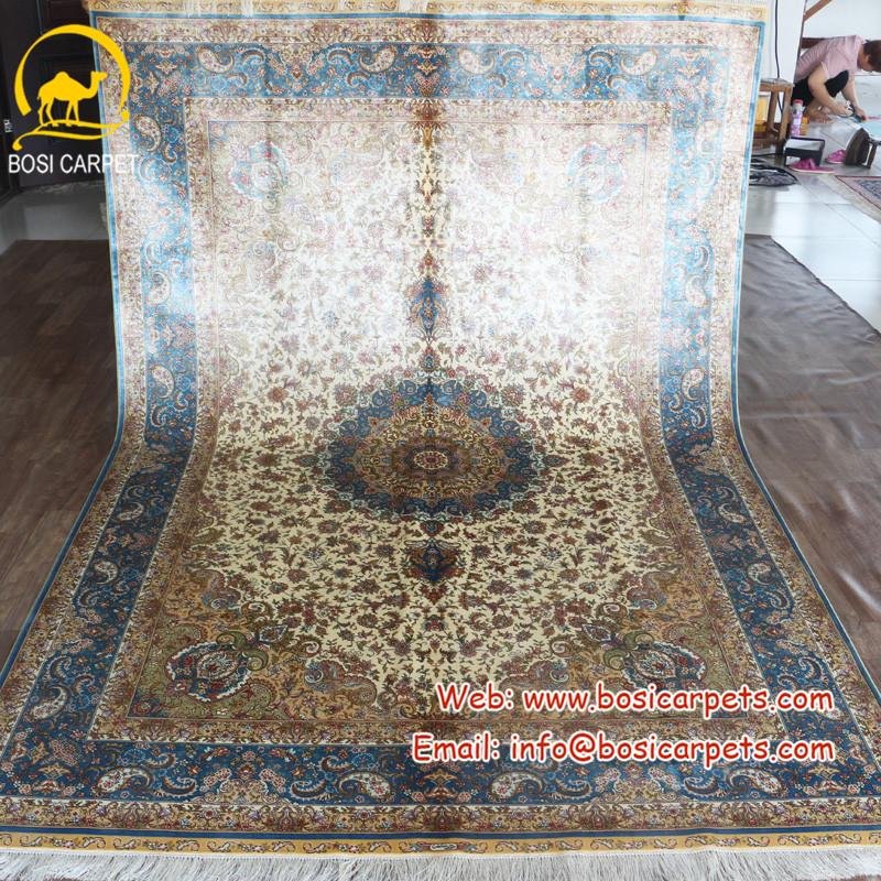 Hand Knotted Persian Rug Hand Made In Stock 3