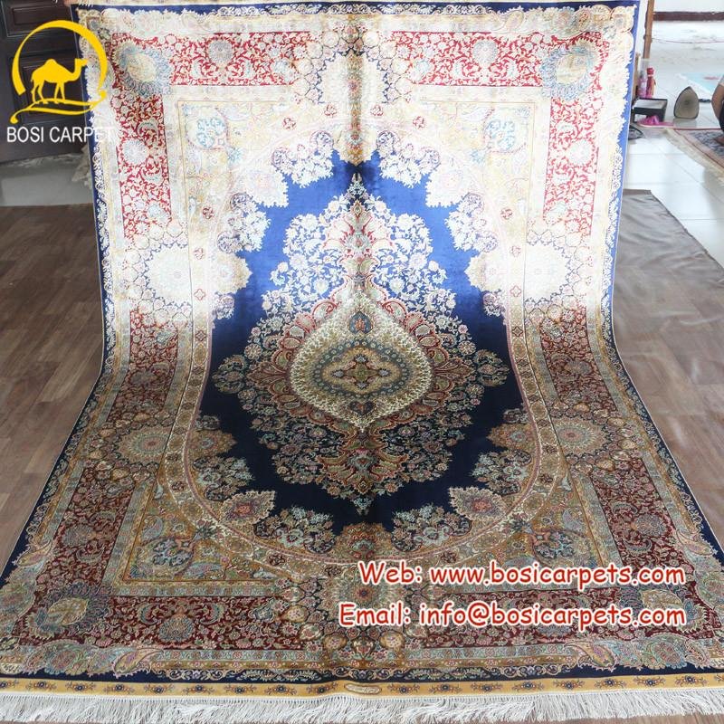 Hand Knotted Persian Rug Hand Made In Stock 4