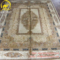 Hand-Made 9x12ft Persian Silk rugs