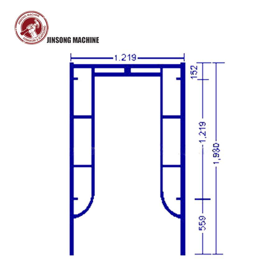 Mobile Mason Scaffolding Ladder Frame for Construction  2