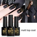 Matt UV/LED Nail Gel Polish Matt Top Coat Soak Off Gel Nail Art 2