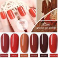 Nail Gel Polish Caramel Color Soak Off UV LED Gel Polish Barbie 1