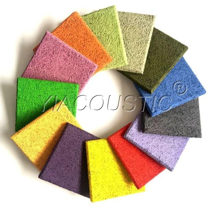Soundproof Wall Decorative Roof Fireproof Wood Wool Acoustic Panel