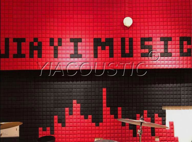 Mushroom Shape SoundProof Fire-rated Acoustic Foam Acoustic Wall Pane for Studio 4