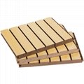 Mdf Wall Decorative Fire Retardant Wooden Grooved Acoustic Panel