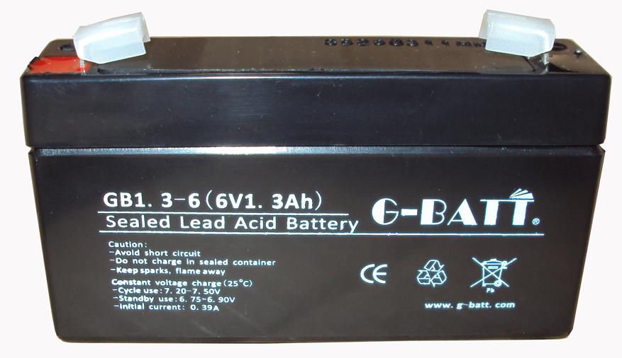 Free shipping sealed lead-acid battery 6V1.3AH