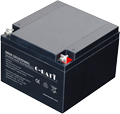 Sealed rechargeable lead-acid battery with 12V24Ah