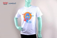 Garment OEM Printer Custom T Shirt Various Size Logo Material Colors