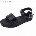 women platform sandals pvc cemented