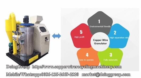 What are the advantages of copper cable wire recycling machine?
