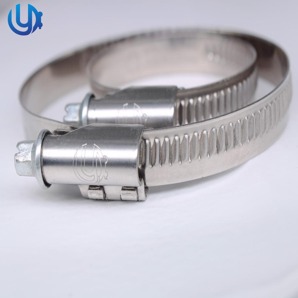 140160mm Type Bias Embossed German Worm Gear Hose Clamp yuda (China Manufacturer) Fastener