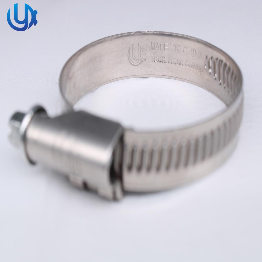 140160mm Type Bias Embossed German Worm Gear Hose Clamp yuda (China Manufacturer) Fastener