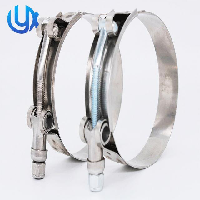 SS304 T bolt heavy duty hose clamp yuda (China Manufacturer) Car Parts & Components