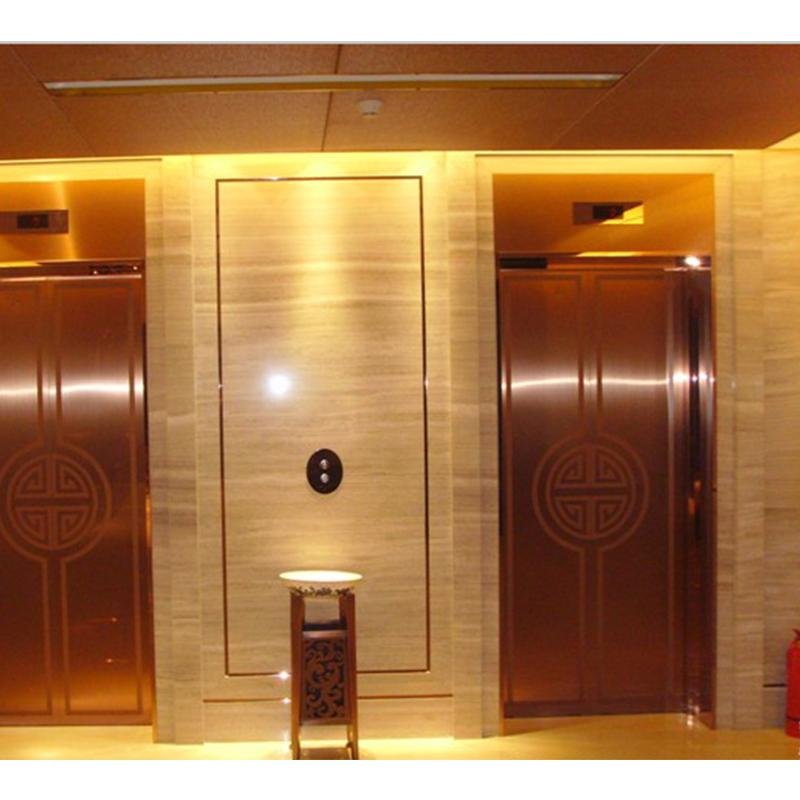 China manufacturing stainless steel etched elevator decorative door 2