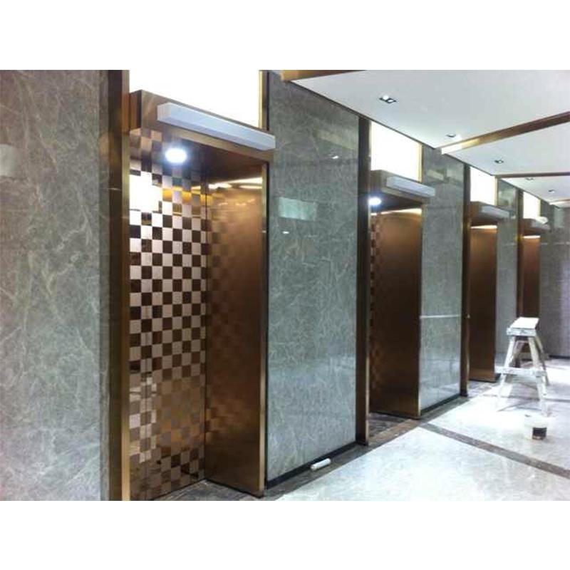 China manufacturing stainless steel etched elevator decorative door 3