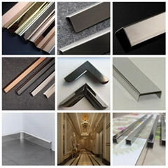 Foshan manufacture hot sales stainless steel wall tile edge trim