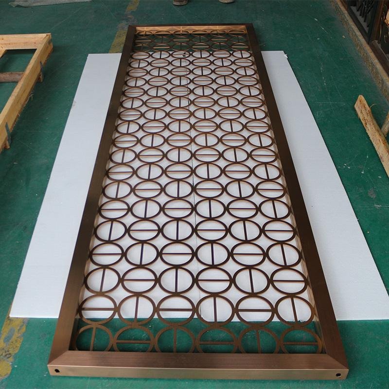Customized lobby decorative partition stainless steel screen 2