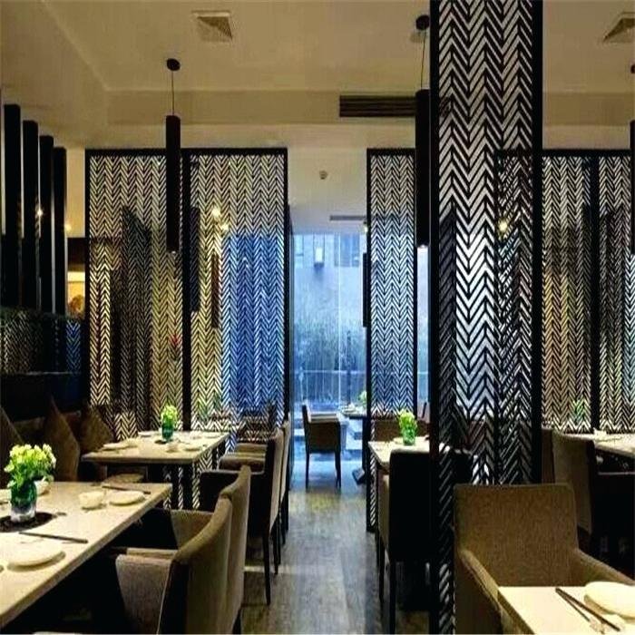 Customized Decorative Interior Stainless Steel Mirror Room Divider Screen 2