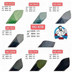 Car solar window tint film with anti