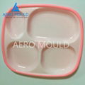 Easy Cleaning Double Color Baby Feeding Plate Mould