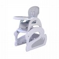 Hot Sale Wholesale Folded Dining Chair Plastic Baby Feeding Chair 2