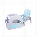 Hot Sale Wholesale Folded Dining Chair Plastic Baby Feeding Chair 3