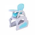 Hot Sale Wholesale Folded Dining Chair Plastic Baby Feeding Chair 4