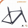 T800 carbon road bike cycling racing aero frame 700C BSA bicycle frameset 2