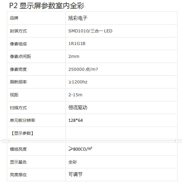 p2LED显示屏室内全彩定做 2