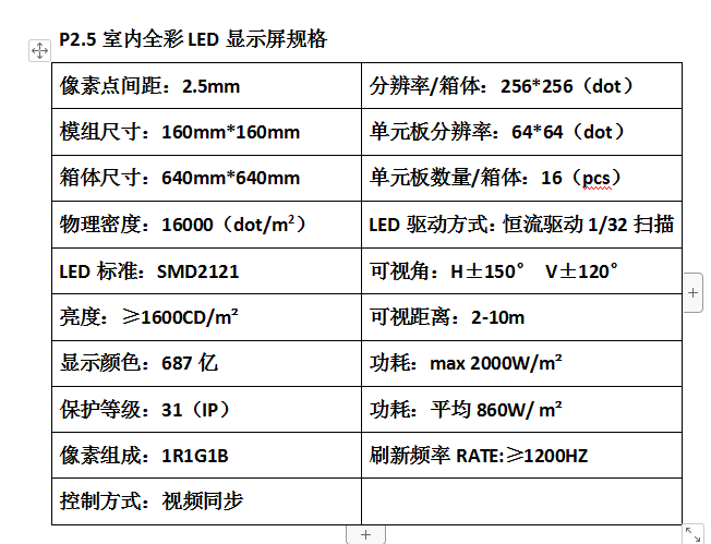 p2.5LED显示屏室内全彩厂家直销 2