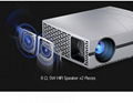 2019 F20 Best Home Theater Projector, 3800 lumens HIFI sound WHD Resolution 2