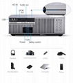 2019 F20 Best Home Theater Projector, 3800 lumens HIFI sound WHD Resolution 3