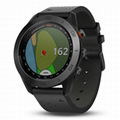 Garmin Approach S60 Golf Watch w/ Touch Screen & Black Leather Band  