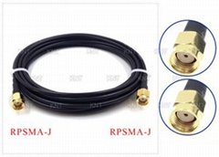 RPSMA-J to RPSMA-J with 1-5m RG174 cable