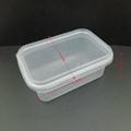PP PS material ice cream plastic box desert plastic container 2