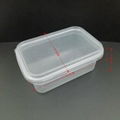 PP PS material ice cream plastic box desert plastic container