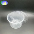 Disposable Microwave PP  500ml clear food container plastic bowl