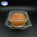 Clear Clamshell plastic burger container