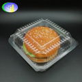 Clear Clamshell plastic burger container 3