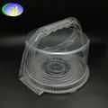 New design universal birthday cake clear PET container with handle  3