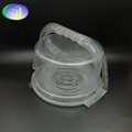 New design universal birthday cake clear PET container with handle  4