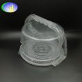 New design universal birthday cake clear PET container with handle 