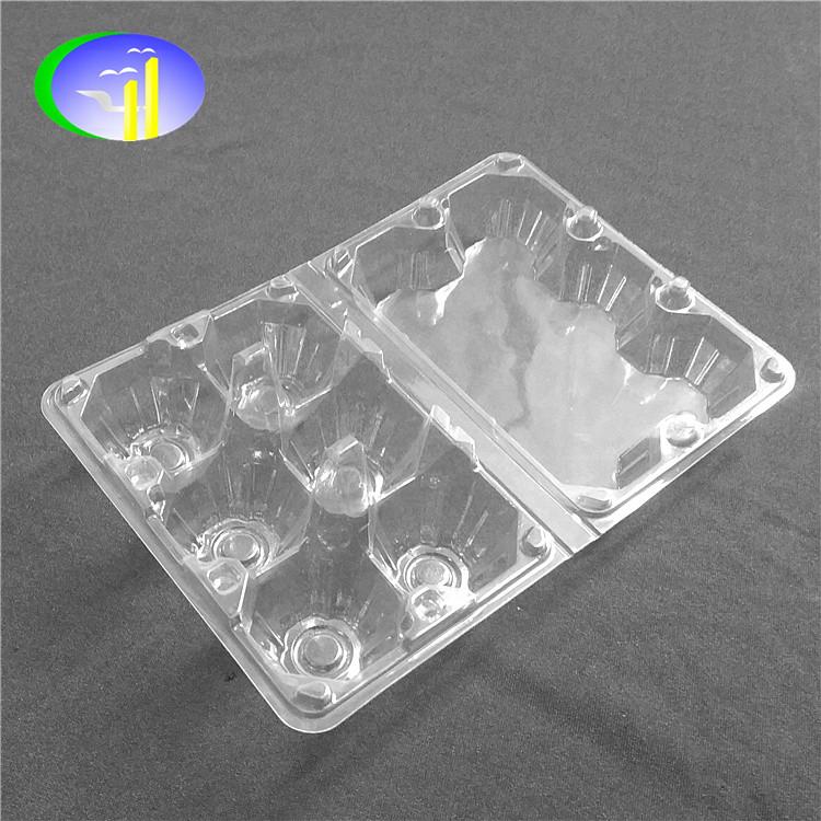 6 pcs Plastic Transparent Egg Container 4