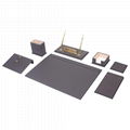 Leather Desk Set 9 Pieces - By Guner