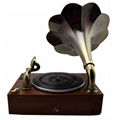 Factory supply Classic Antique gramophone record player retro phonograph  3