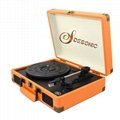 2019 popular Portable suitcase turntable record player with rechargeable battery 4