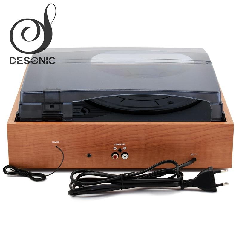 2019 best sale classic wooden turntable record player antique gramophone  4